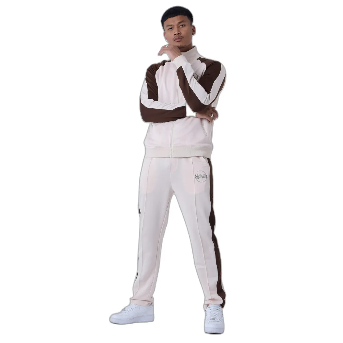 Pantaloni da jogging bicolore