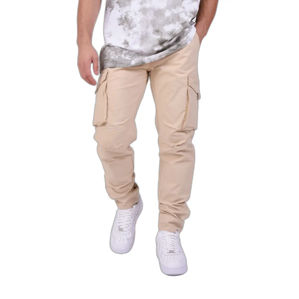 Pantaloni cargo tessuto testurizzato