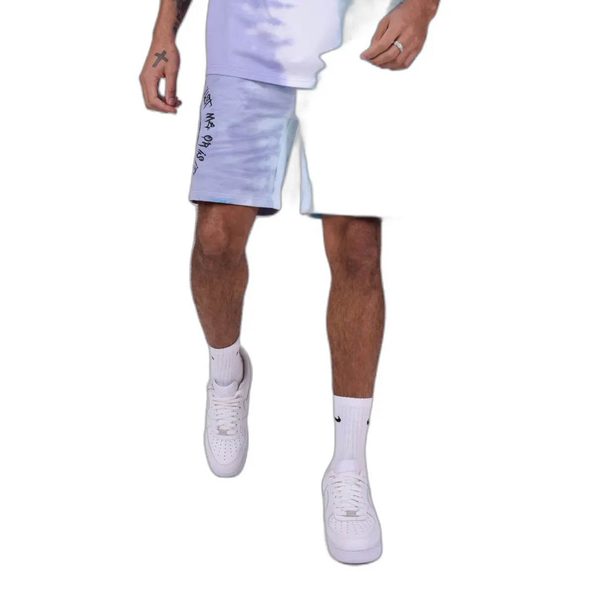 Pantaloncini bicolore con smiley