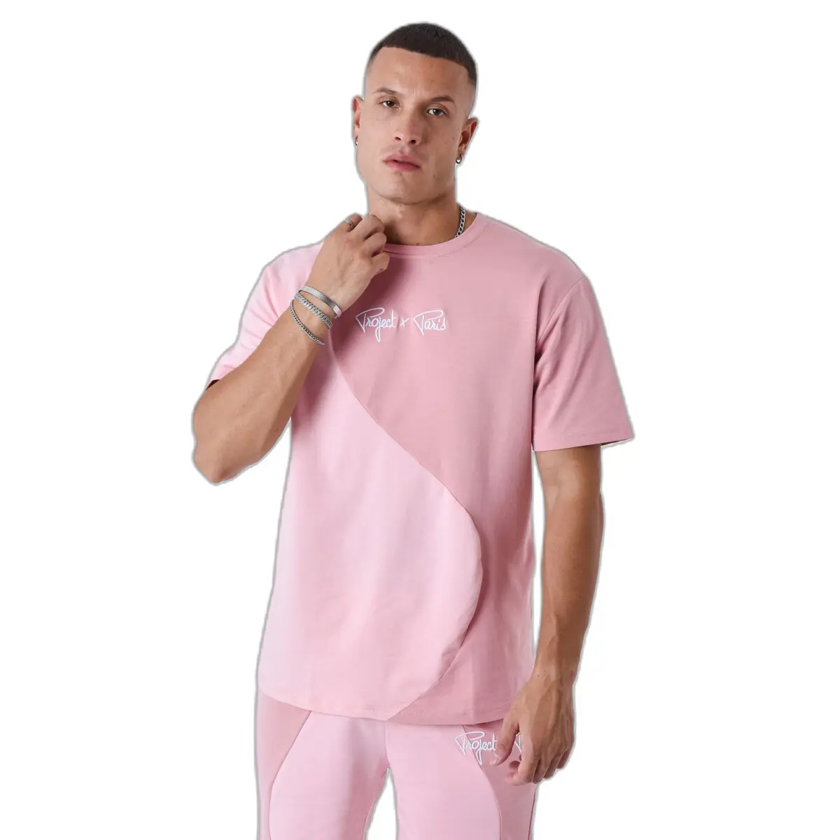 3665957183151 - Zweifarbiges T-Shirt im Wellenstil Project X Paris