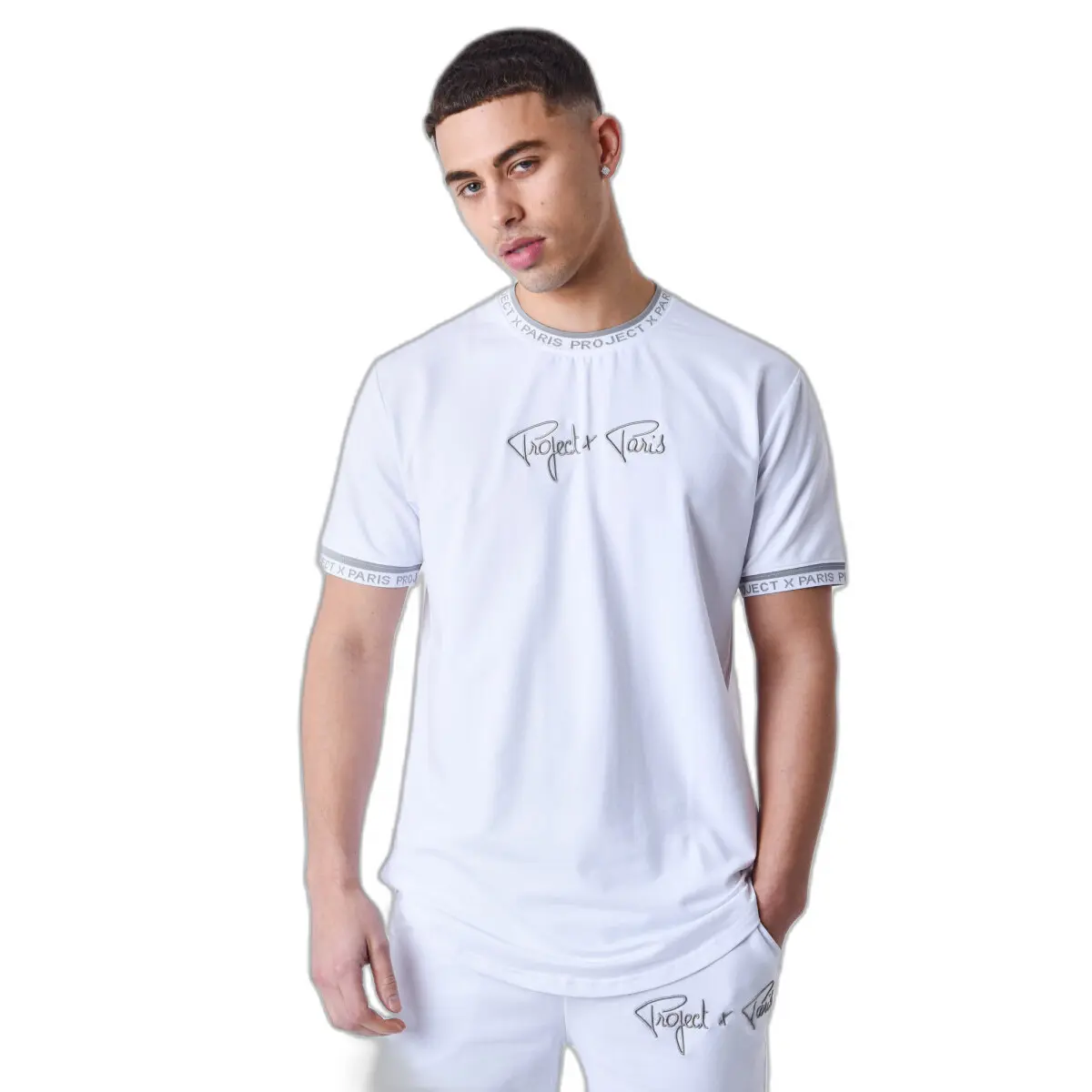 Maglietta con logo ricamato