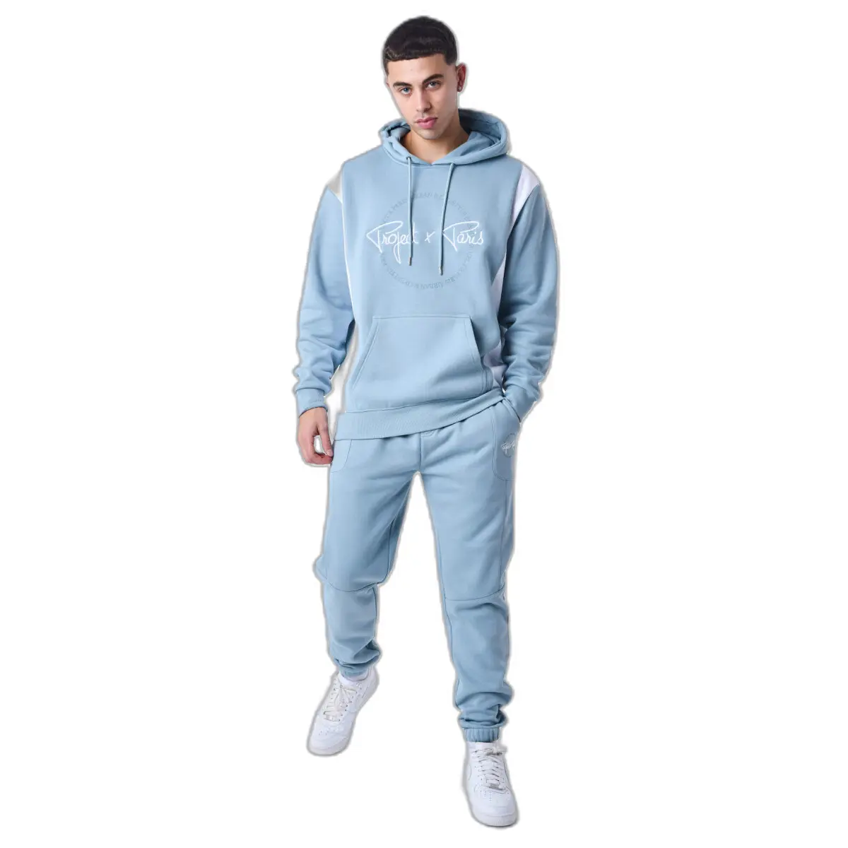 Felpa con cappuccio con cerchio firmato