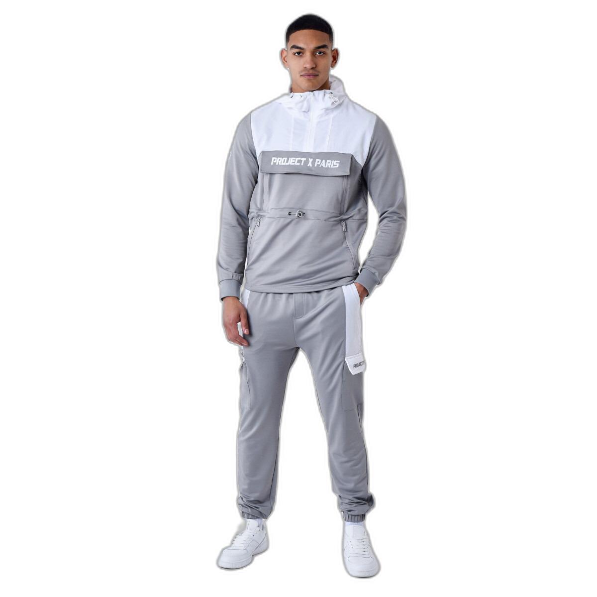 3665957177525 - Zweifarbiges Kapuzensweatshirt im Windbreaker-Stil Project X Paris