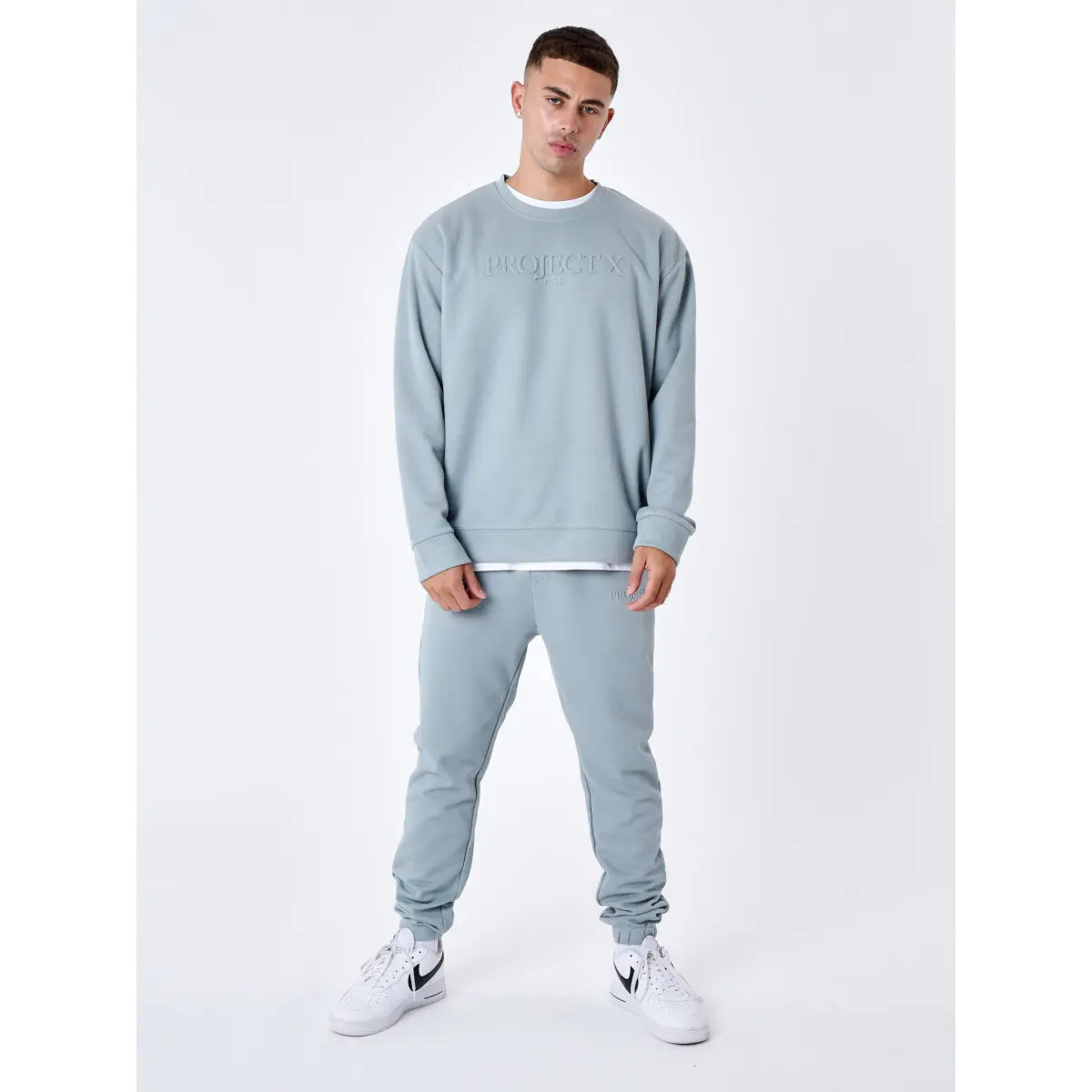 3665957215357 - Sweatshirt mit Rundhalsausschnitt und Prägung Project X Paris