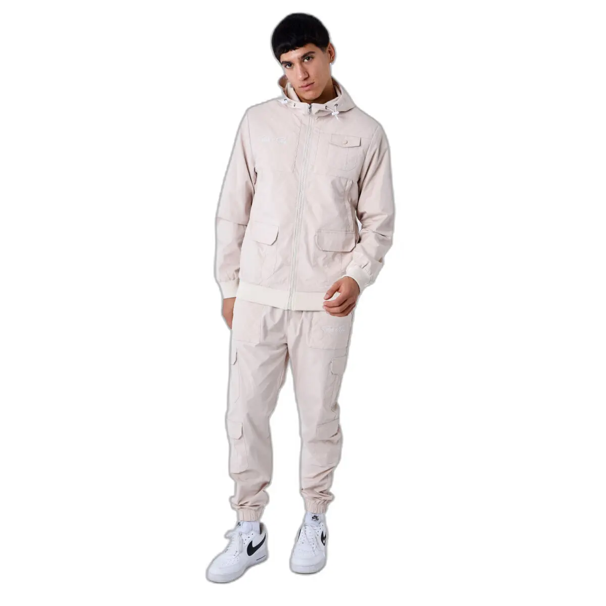 Giacca con cappuccio e inserti