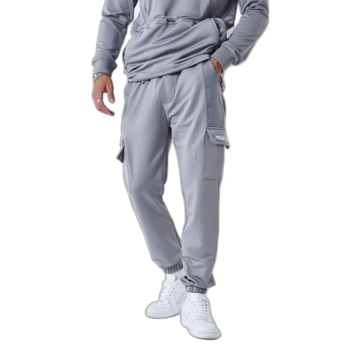 3665957147153 - Pantalon de jogging style cargo uni Project X Paris