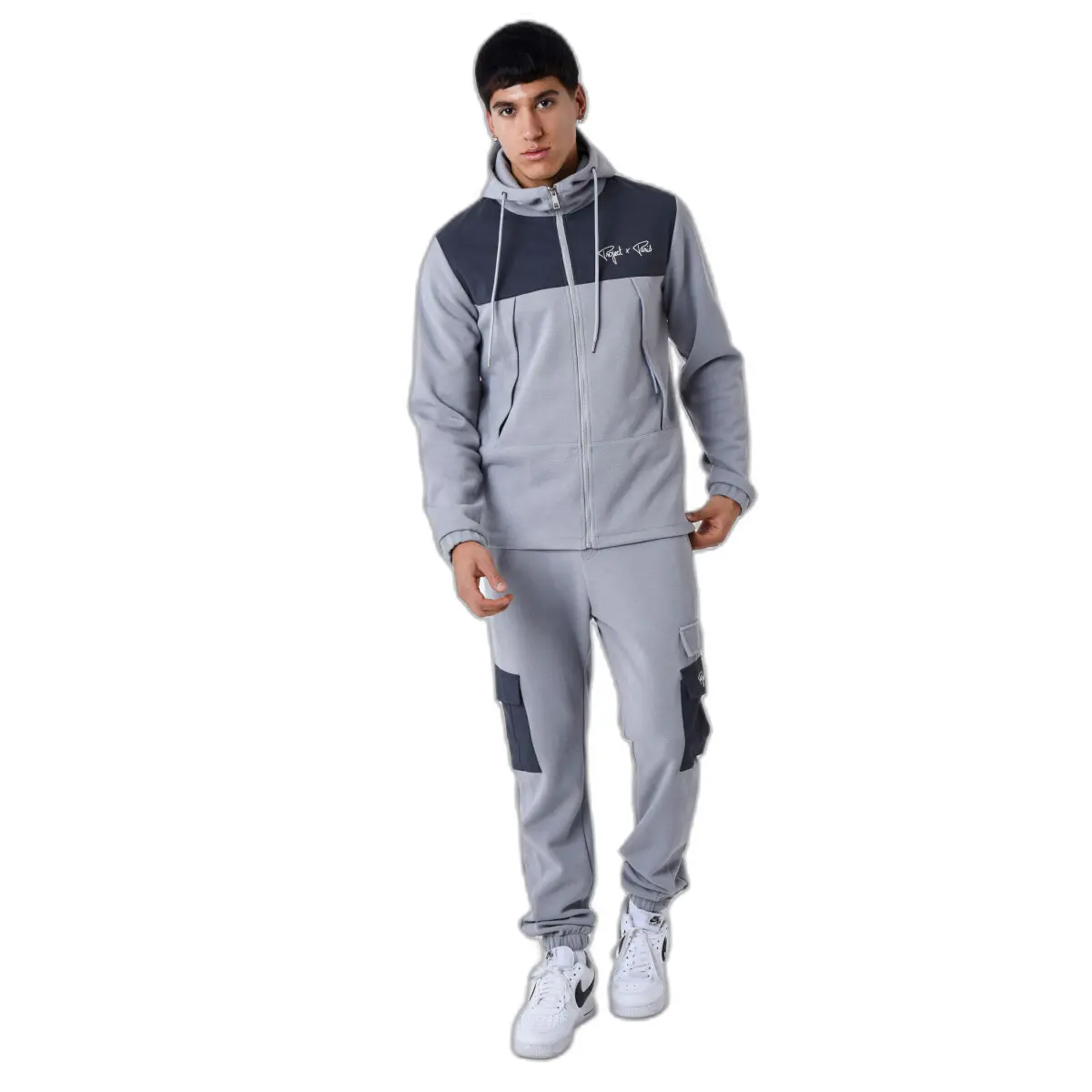 3665957182505 - Jogginghose aus zwei Materialien mit Taschen Project X Paris