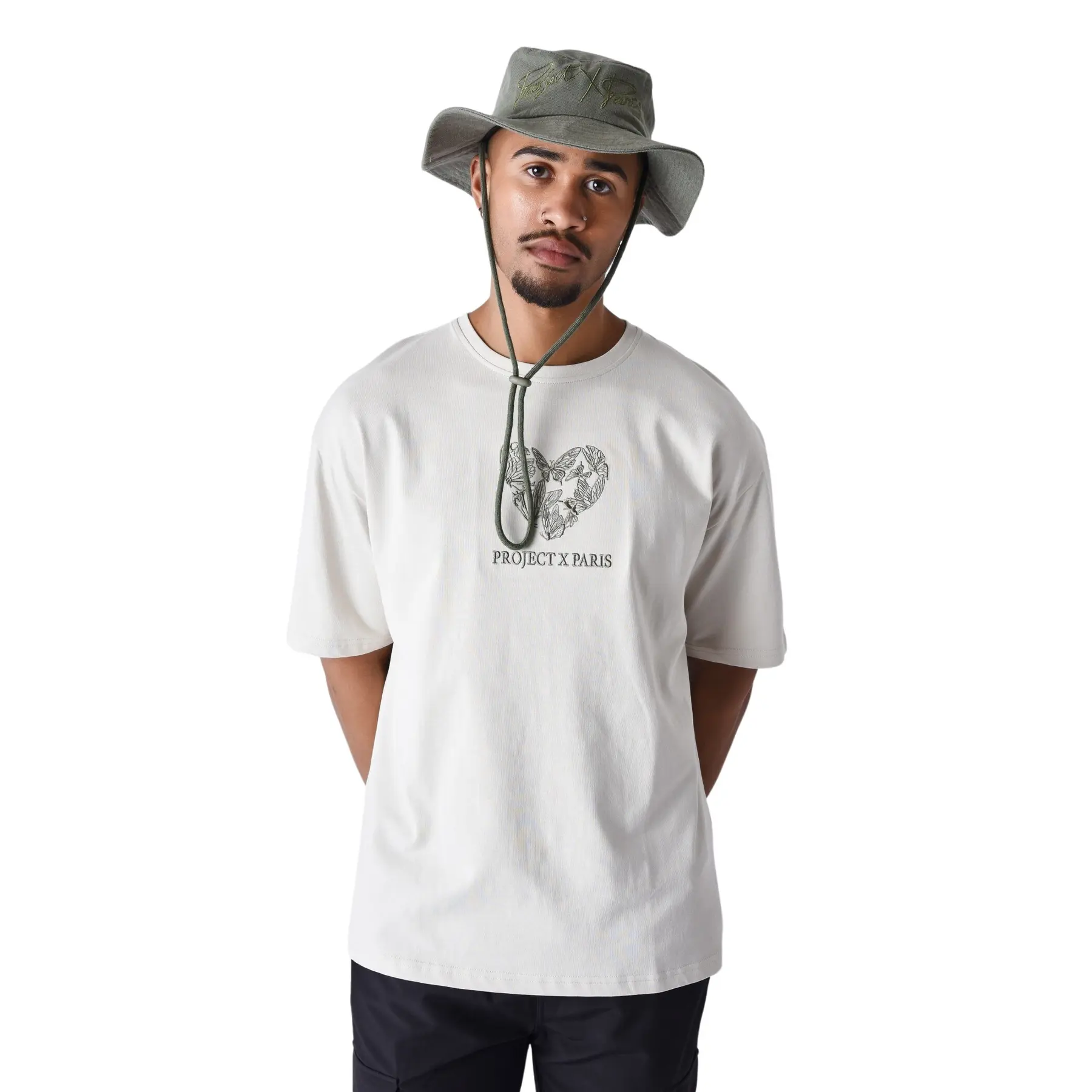 T-shirt ricamata  Heart Flutter