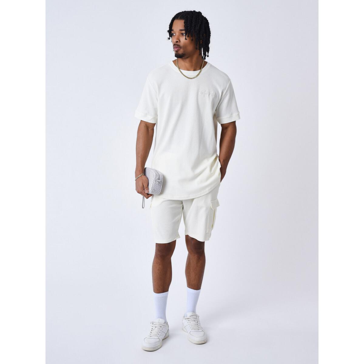 T-shirt classica testurizzata