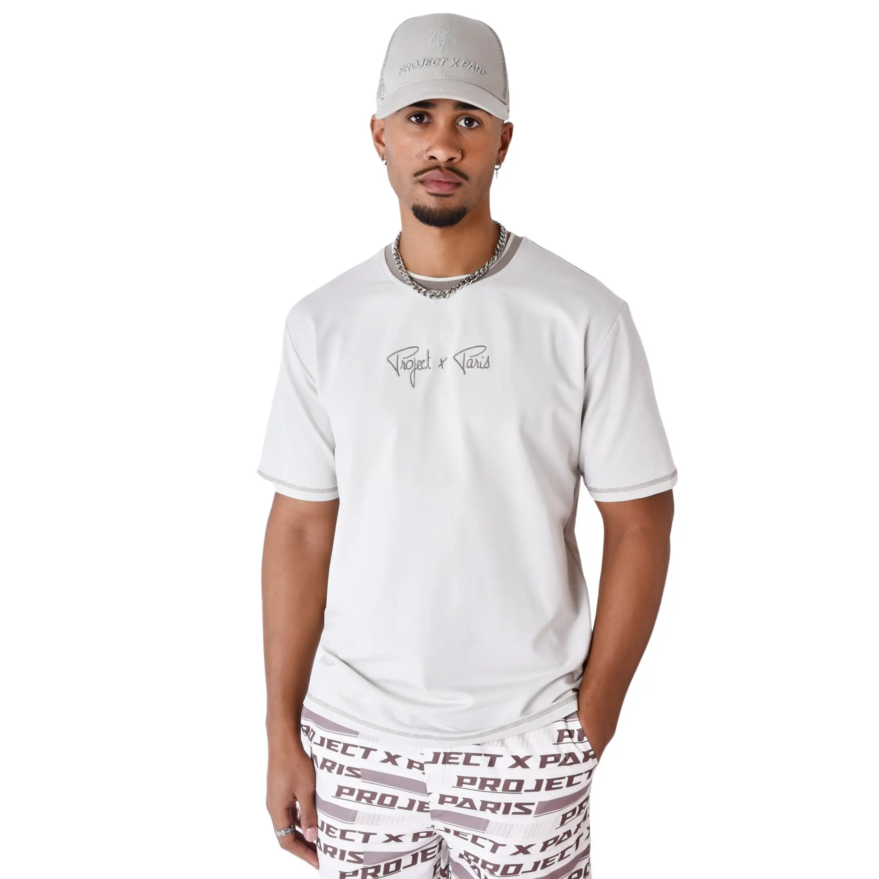 3665957240915 - Klassisch besticktes T-Shirt Project X Paris