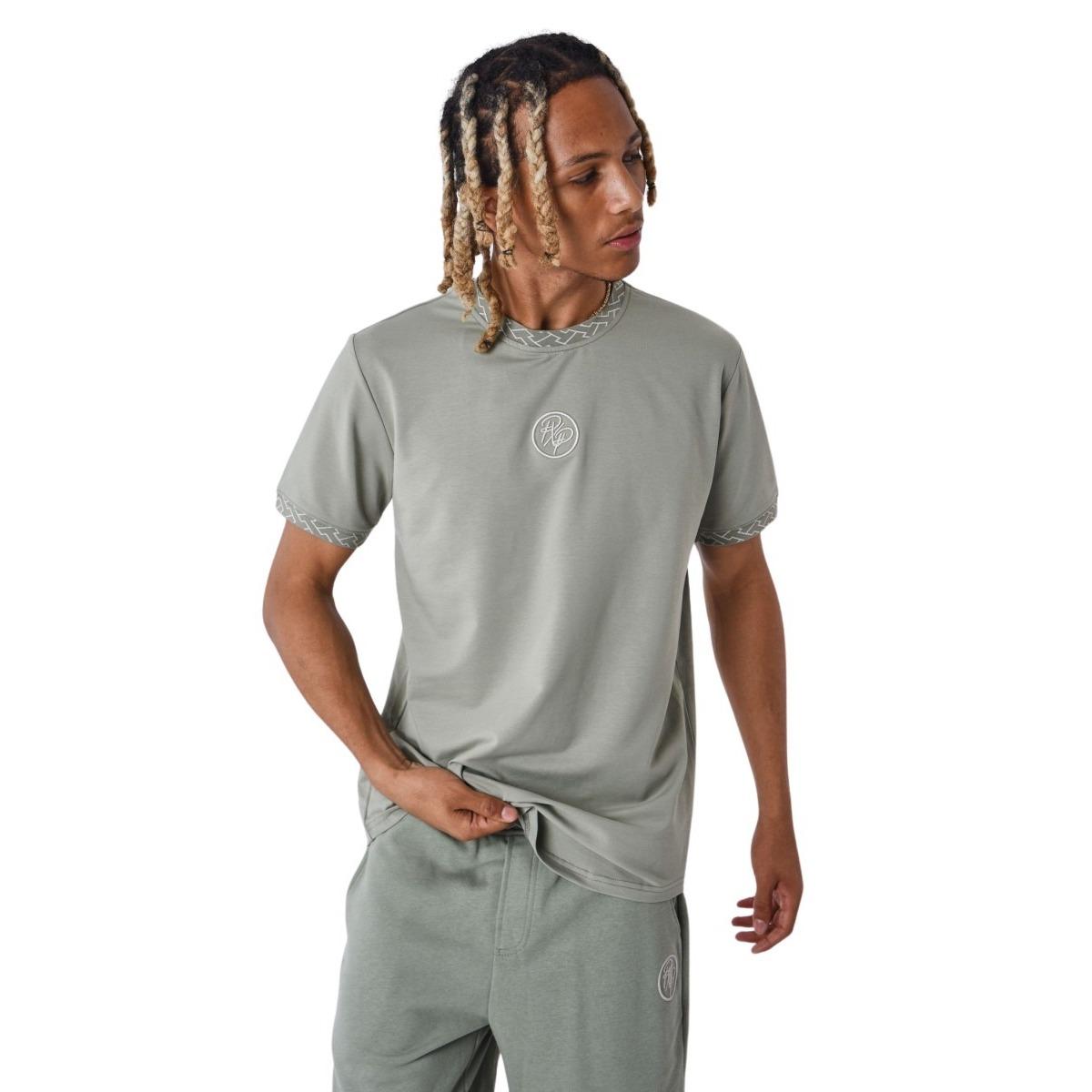 3665957243220 - T-Shirt mit gewebten Details Labyrinthe