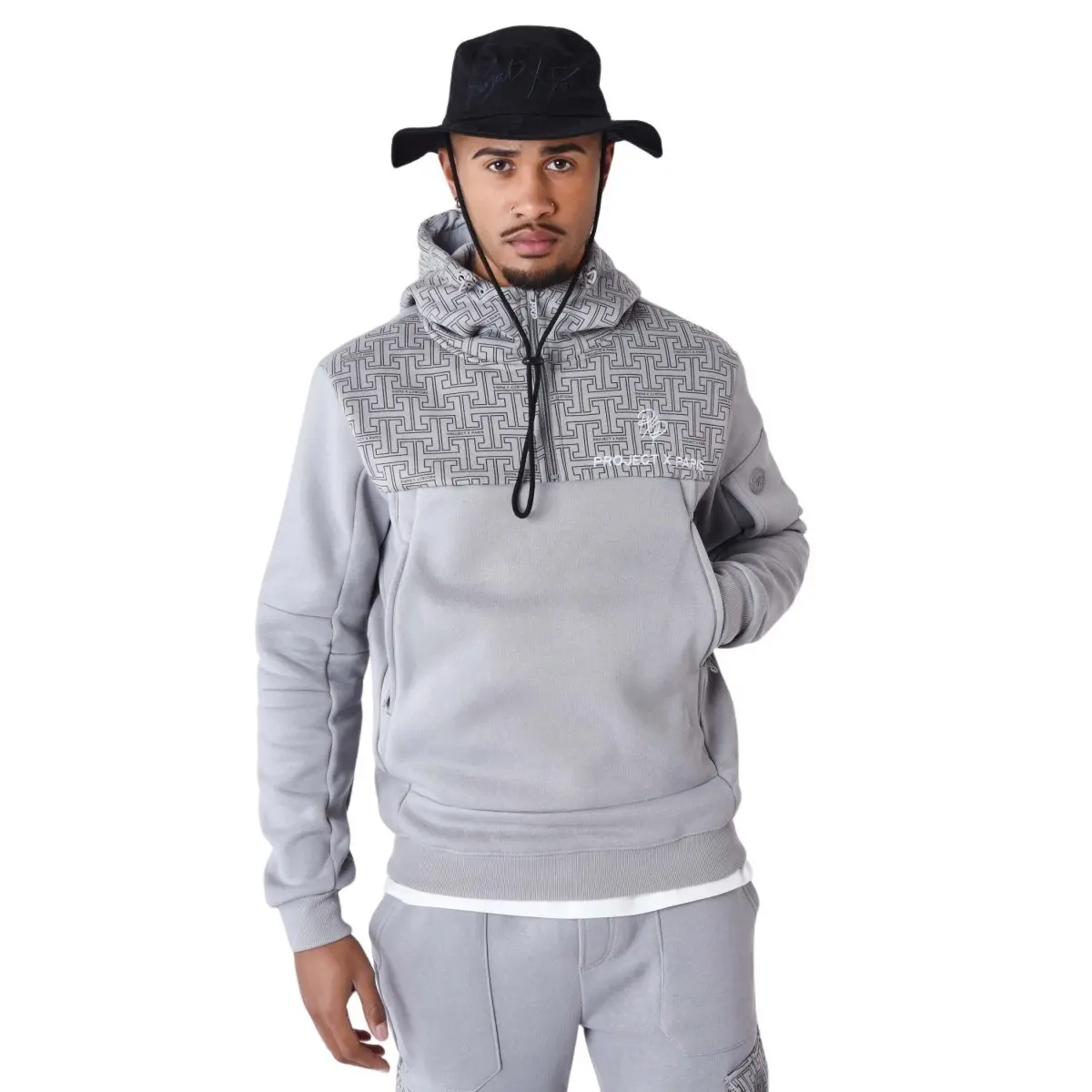 3665957247112 - Hoodie mit Reißverschluss und Monogramm-Print Project X Paris