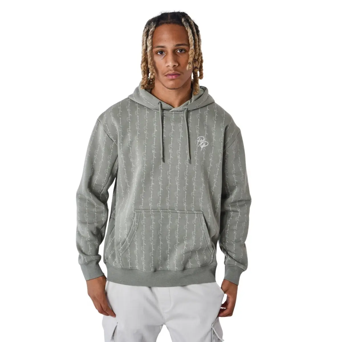 3665957250068 - Bedruckter Kapuzenpullover Ink Drip