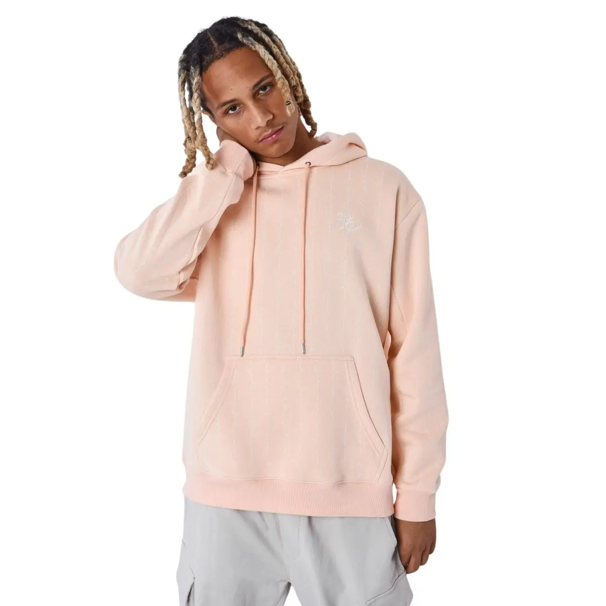 3665957244302 - Bedruckter Kapuzenpullover Ink Drip