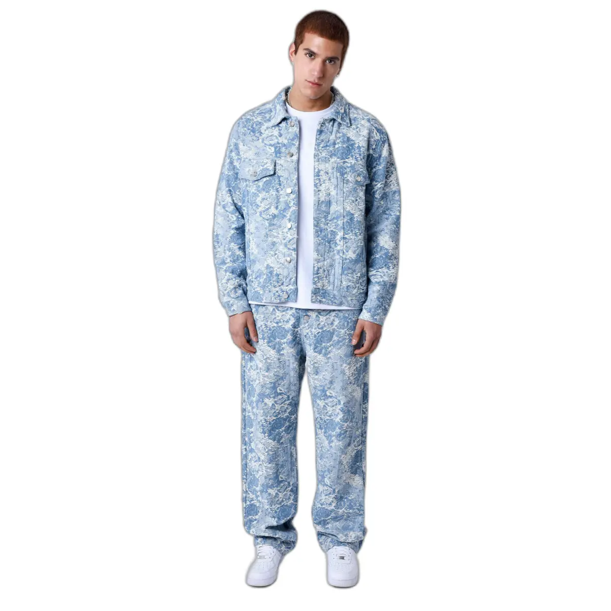 3665957356036 - Jeansjacke mit abstraktem Muster Project X Paris