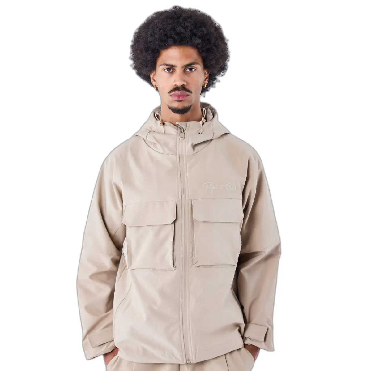 Giacca impermeabile con zip