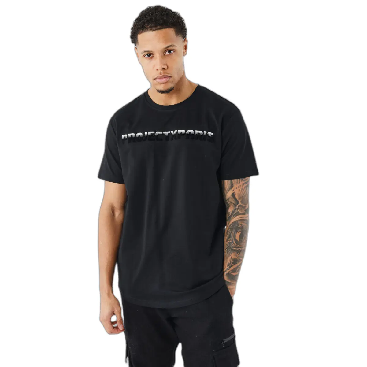 3665957406809 - T-Shirt mit gradientem Flockdruck Project X Paris