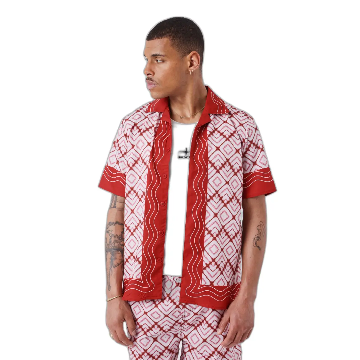 3665957469118 - Fließendes geometrisches Hemd Project X Paris