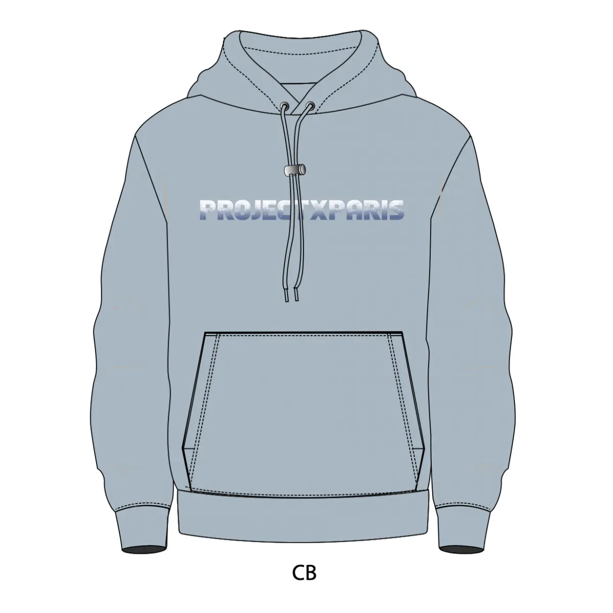 Felpa con cappuccio e logo sul petto Project X Paris