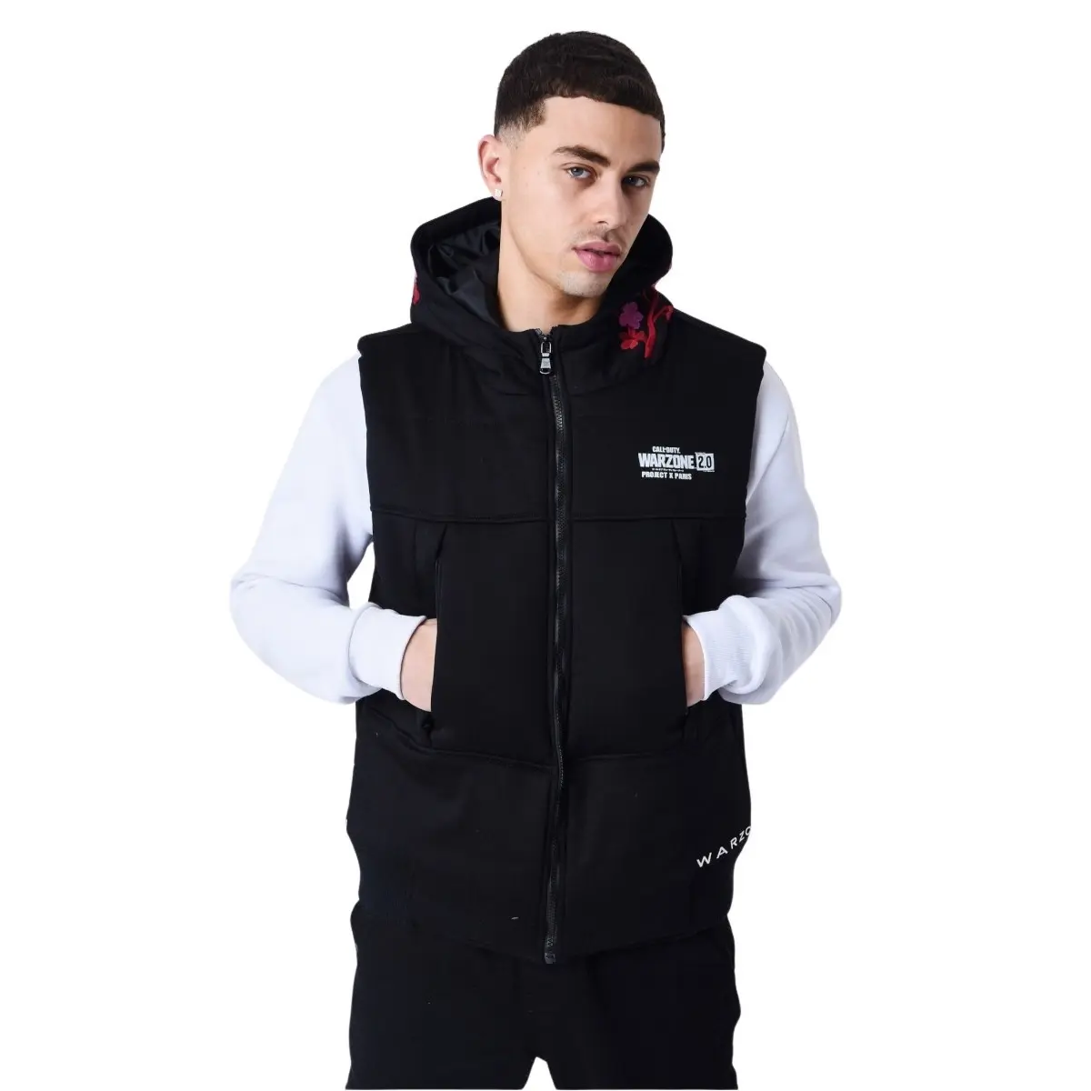 Gilet imbottito con cappuccio Project X Paris