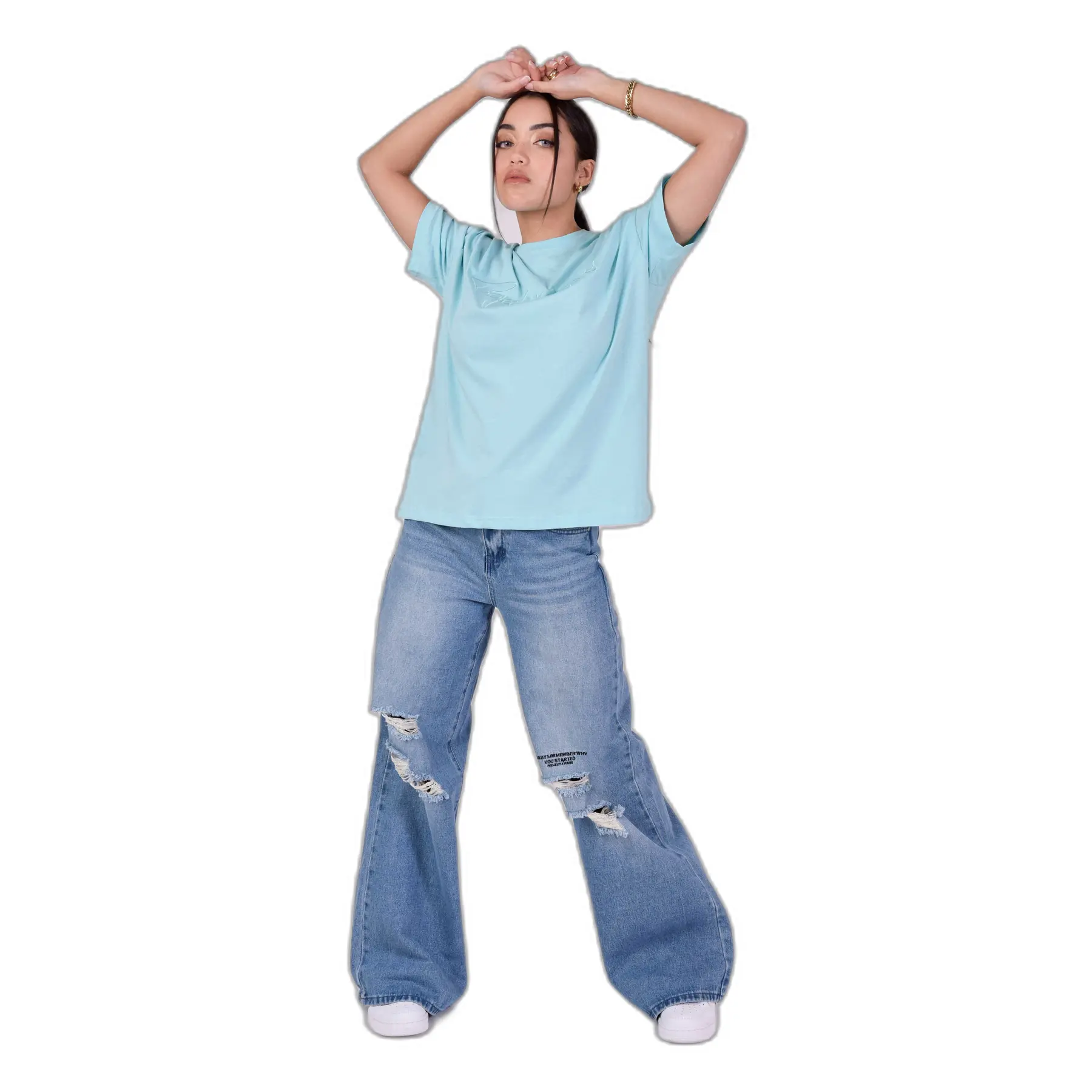 3665957152744 - T-Shirt Frau Basic ample logo