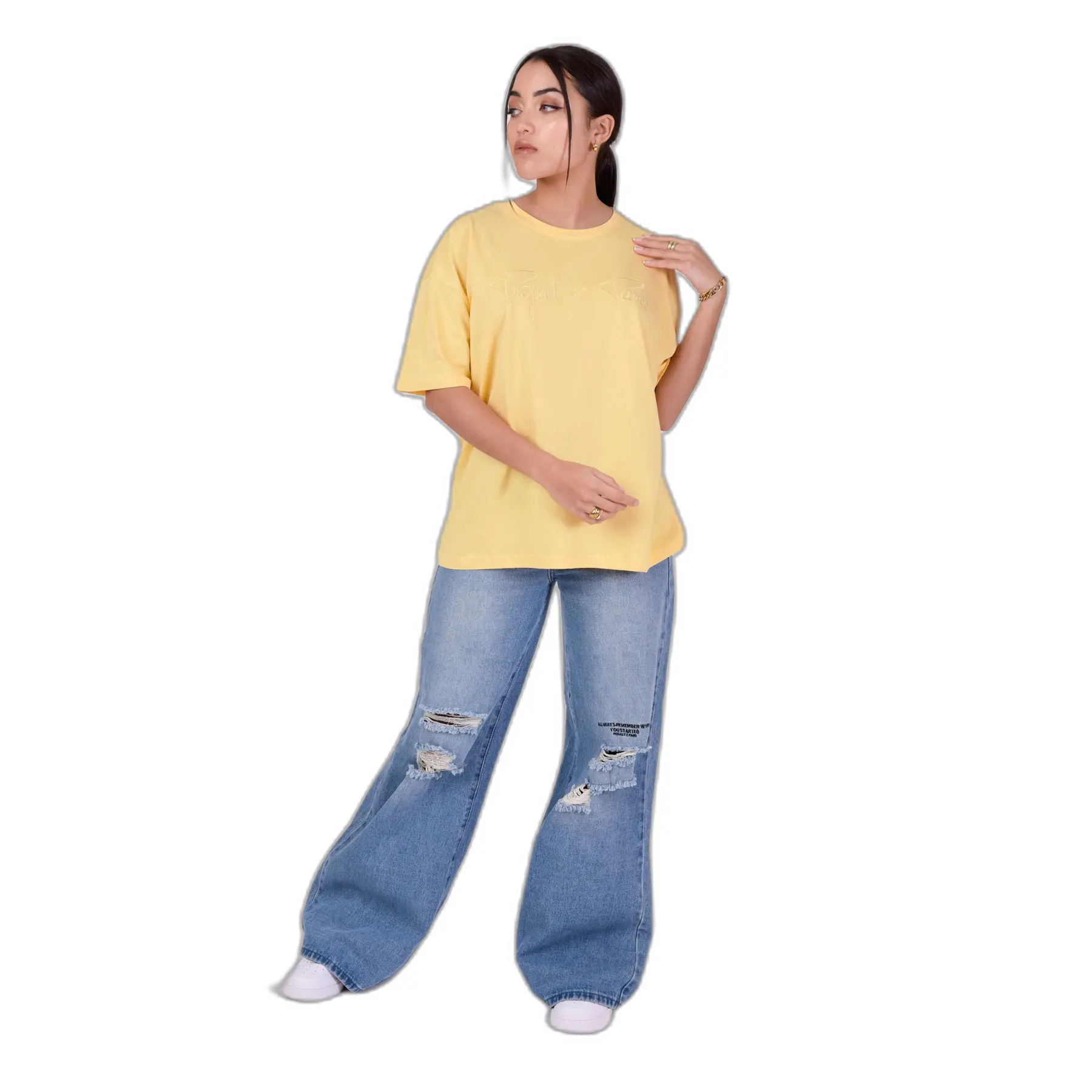 3665957152669 - T-Shirt Frau Basic ample logo