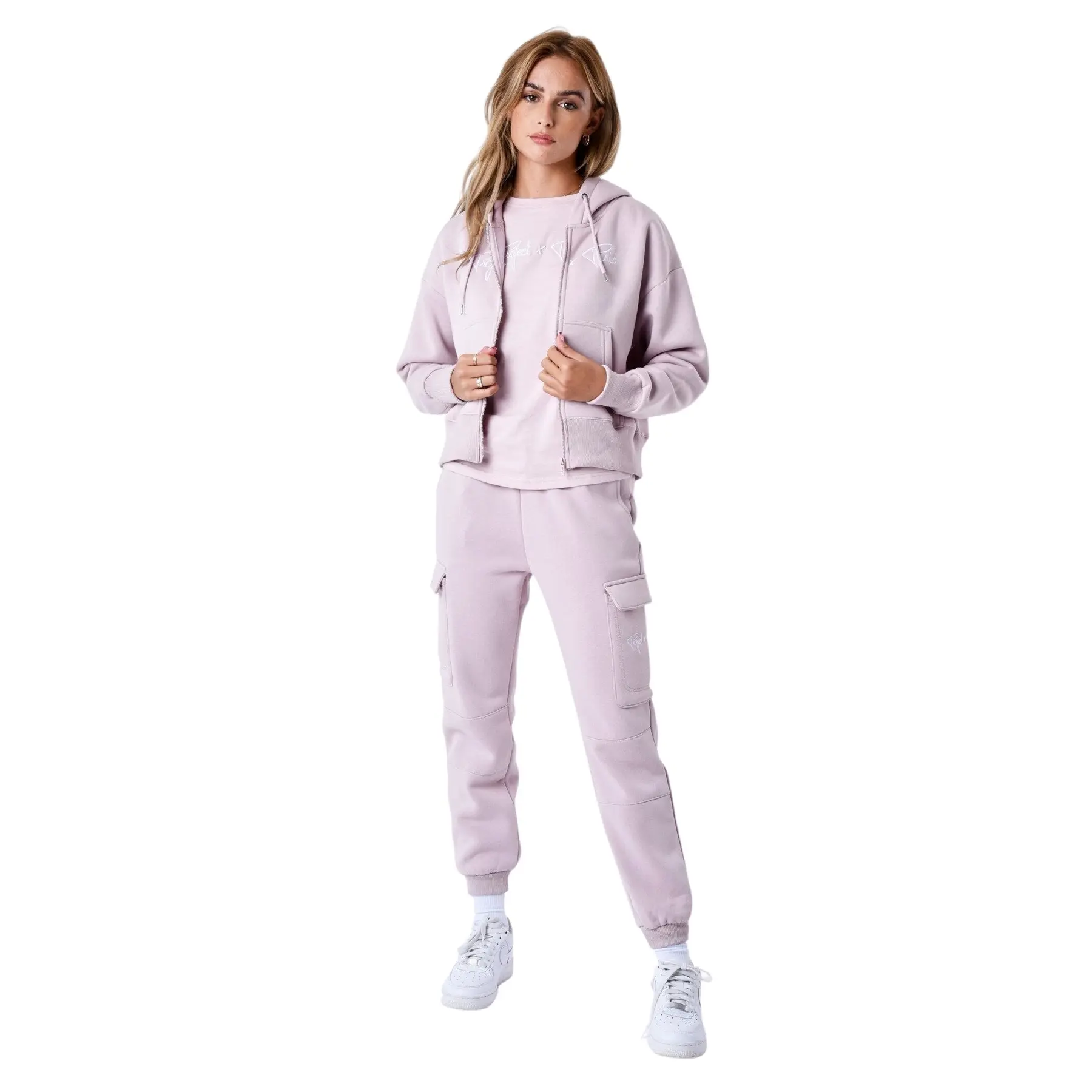 Felpa felpa con cappuccio da donna