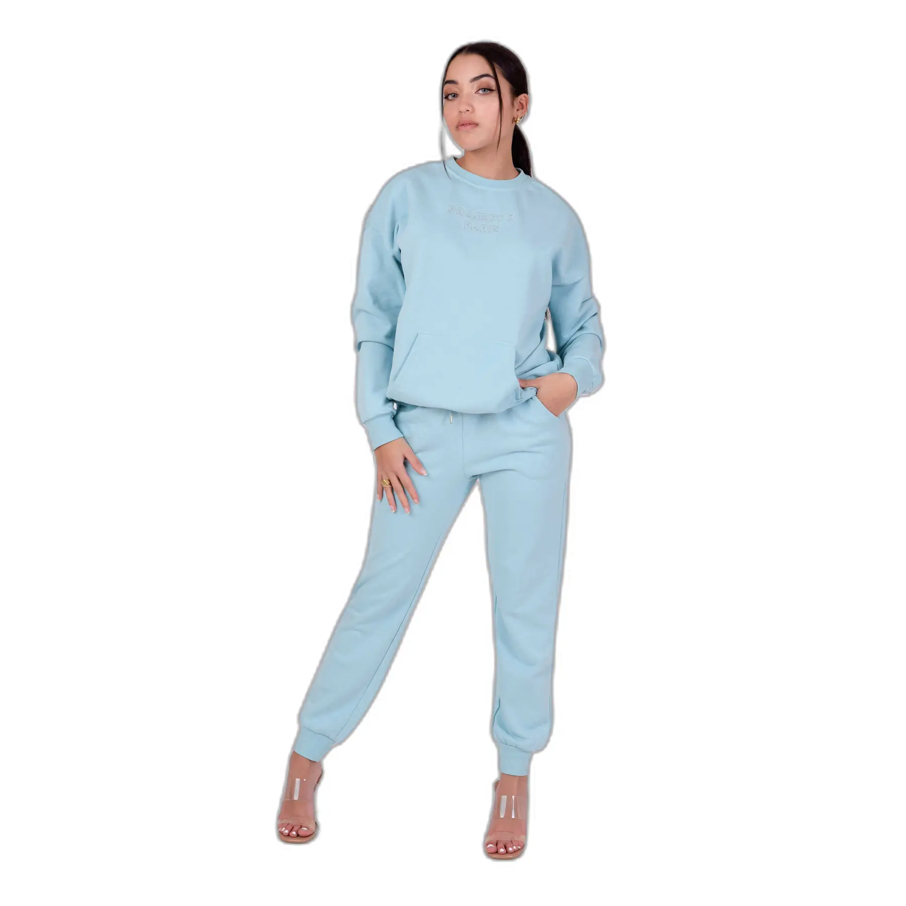 Pantaloni da jogging donna Project X Paris Broderie relief