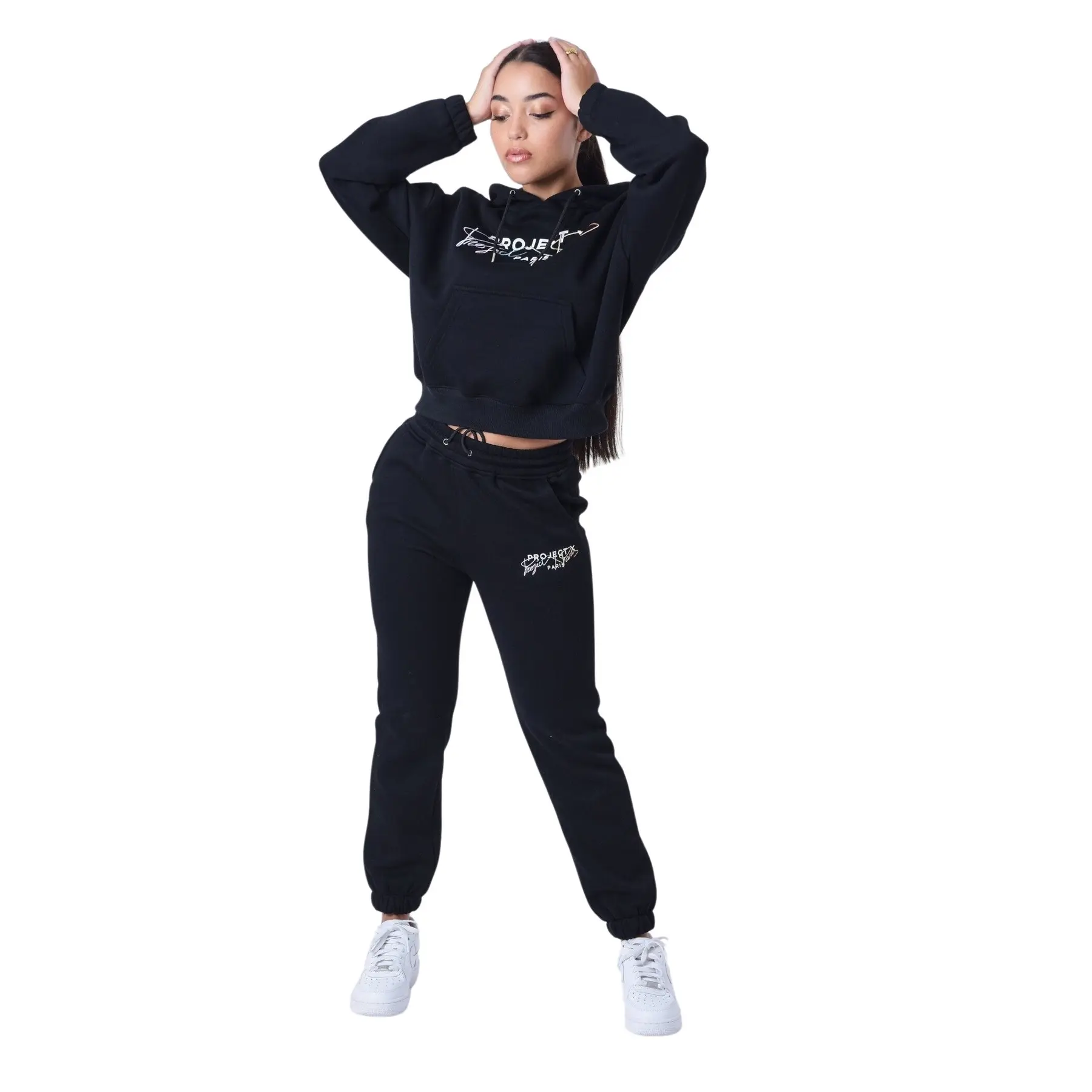 Pantaloni da jogging ricamati donna