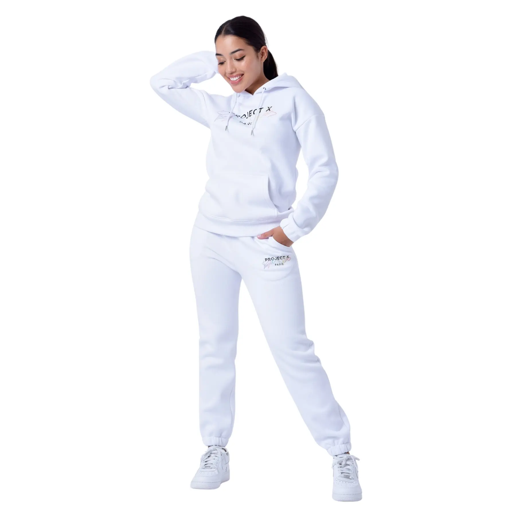 Pantaloni da jogging ricamati donna