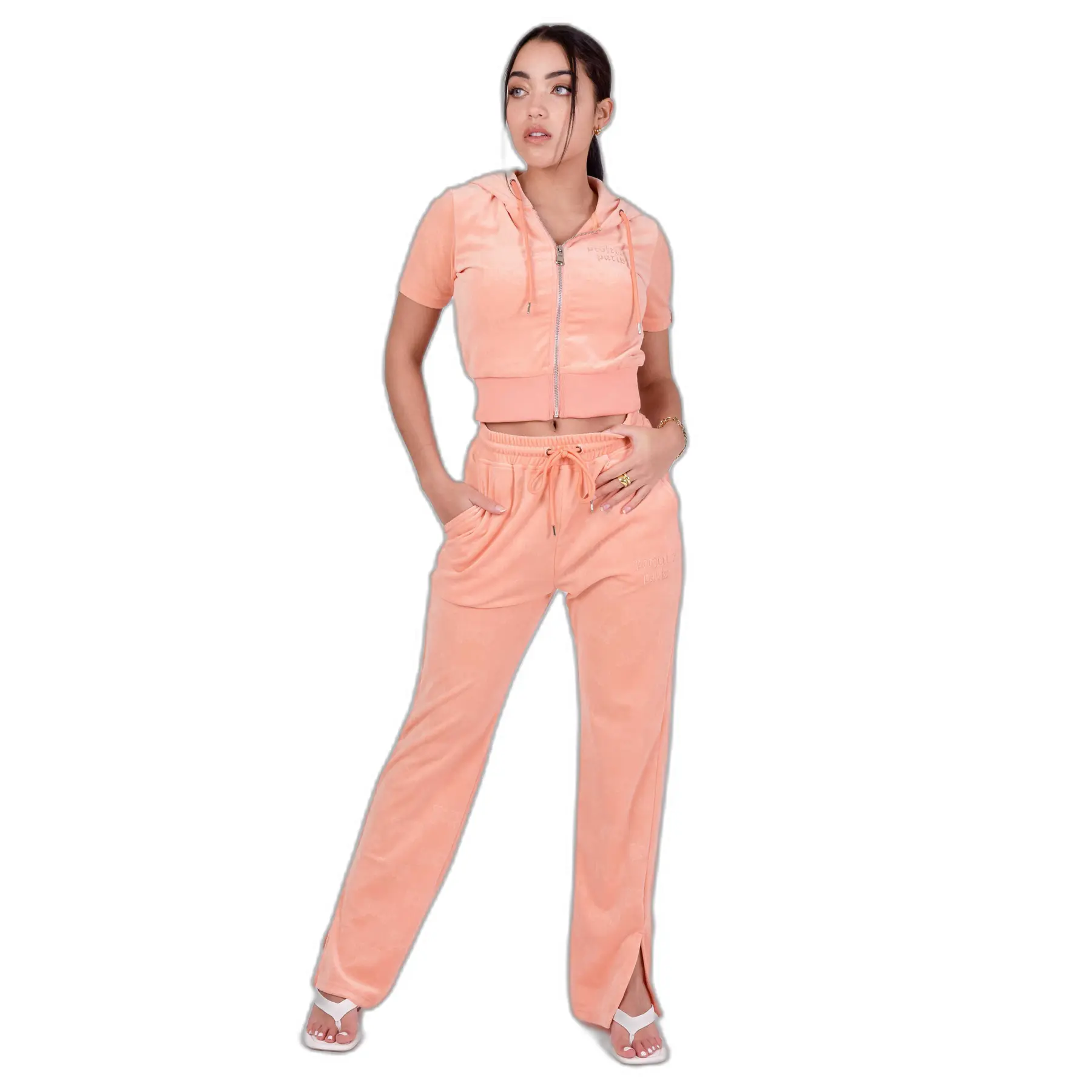 3665957156407 - Weite Hose aus Samt Damen Project X Paris