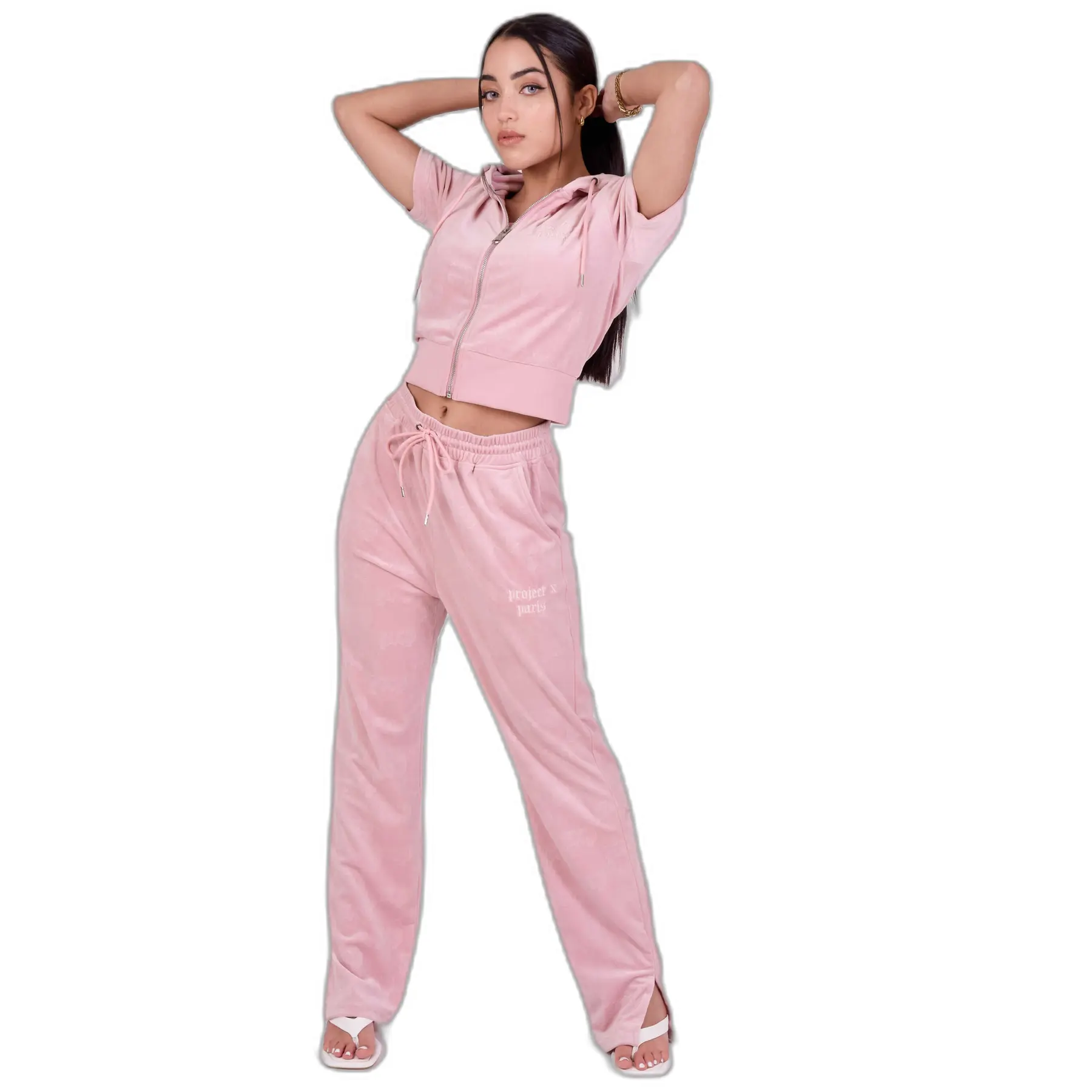 3665957156346 - Weite Hose aus Samt Damen Project X Paris