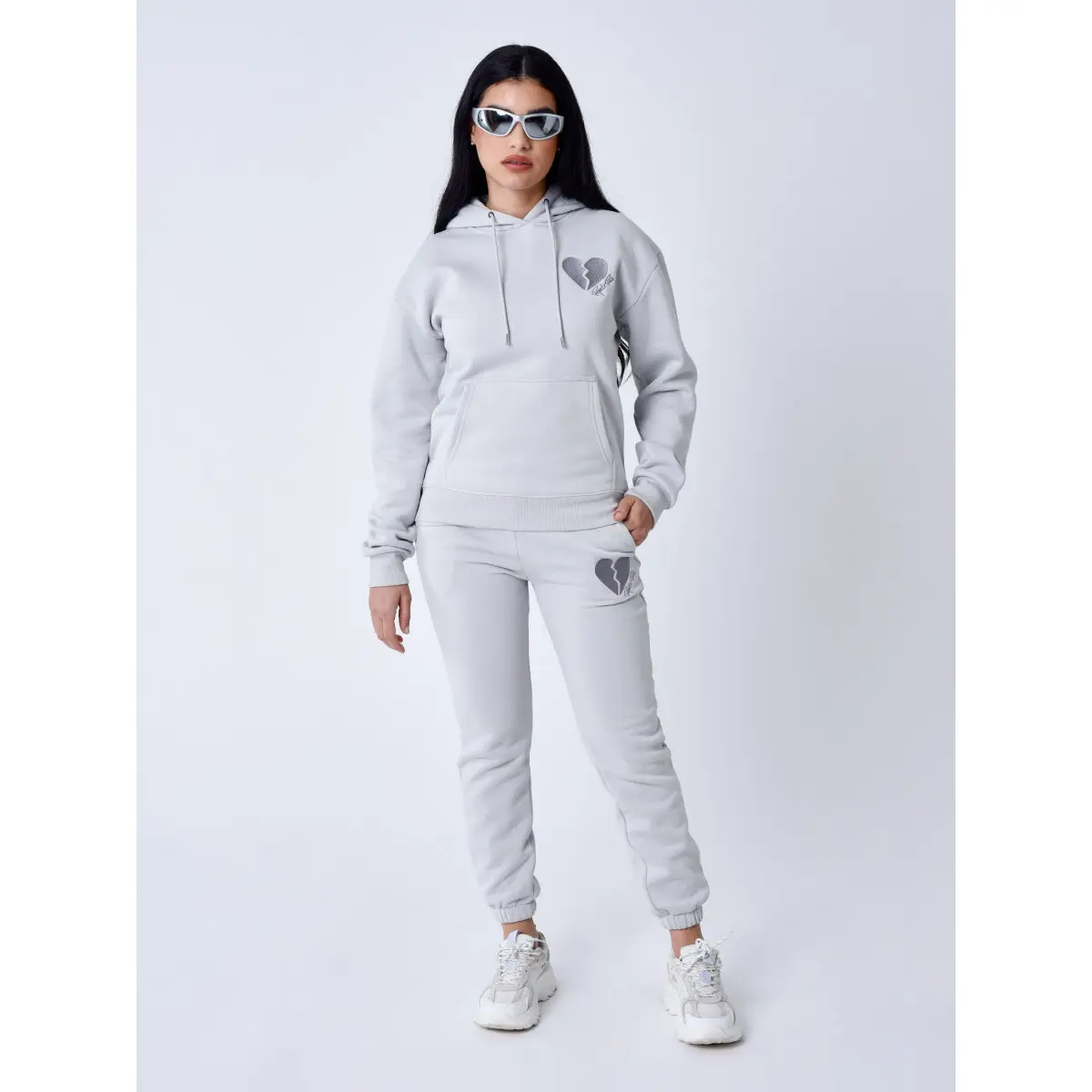 3665957268766 - Hoodie Damen Cœur Brisé