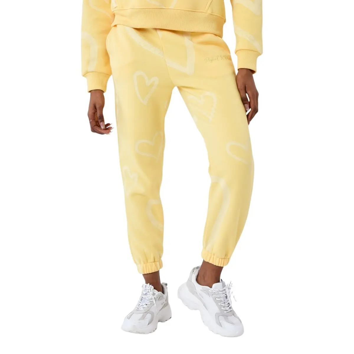 3665957206140 - Pantalon de jogging femme All Over cœur