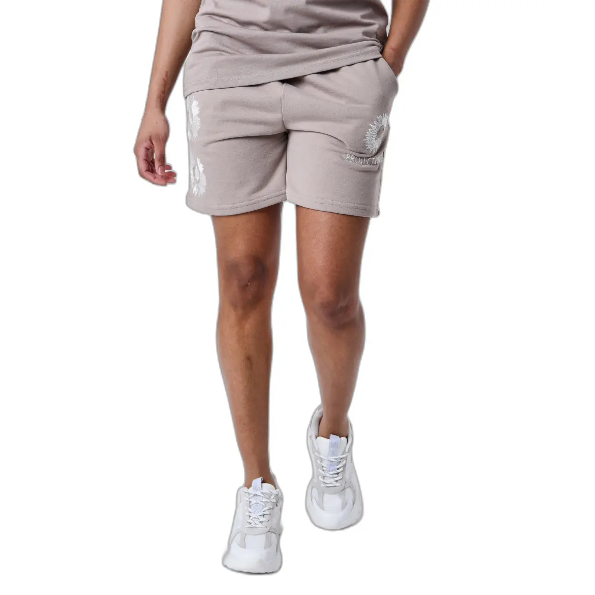 3665957206553 - Shorts mit besticktem Blumenmuster Damen Project X Paris