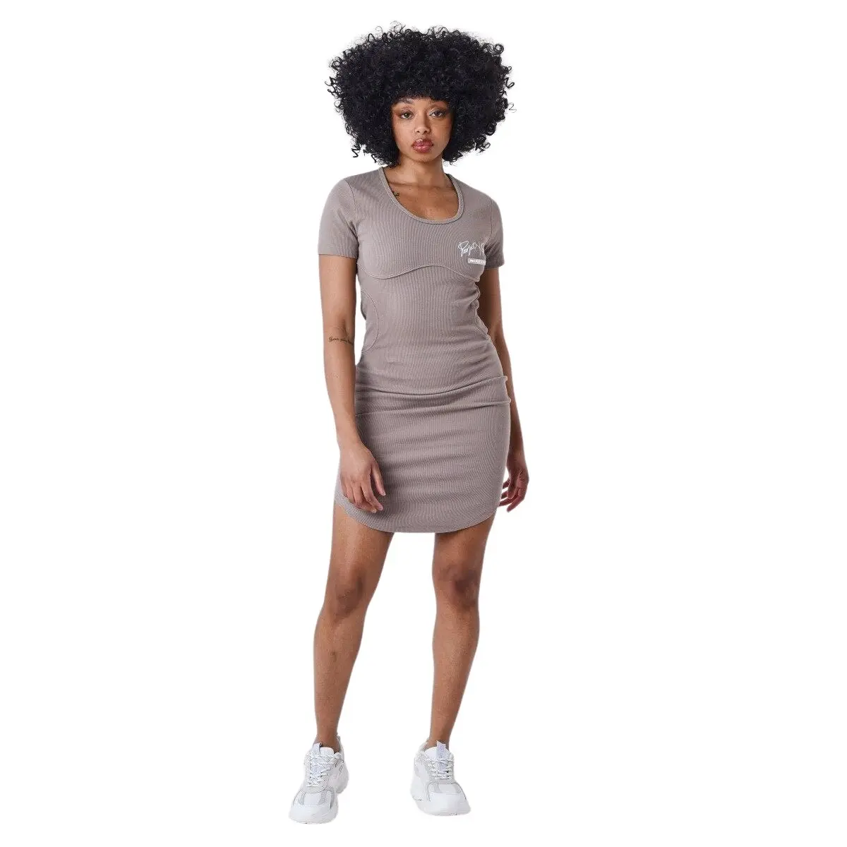 3665957203606 - Eng anliegendes tailliertes Kleid Frau Project X Paris