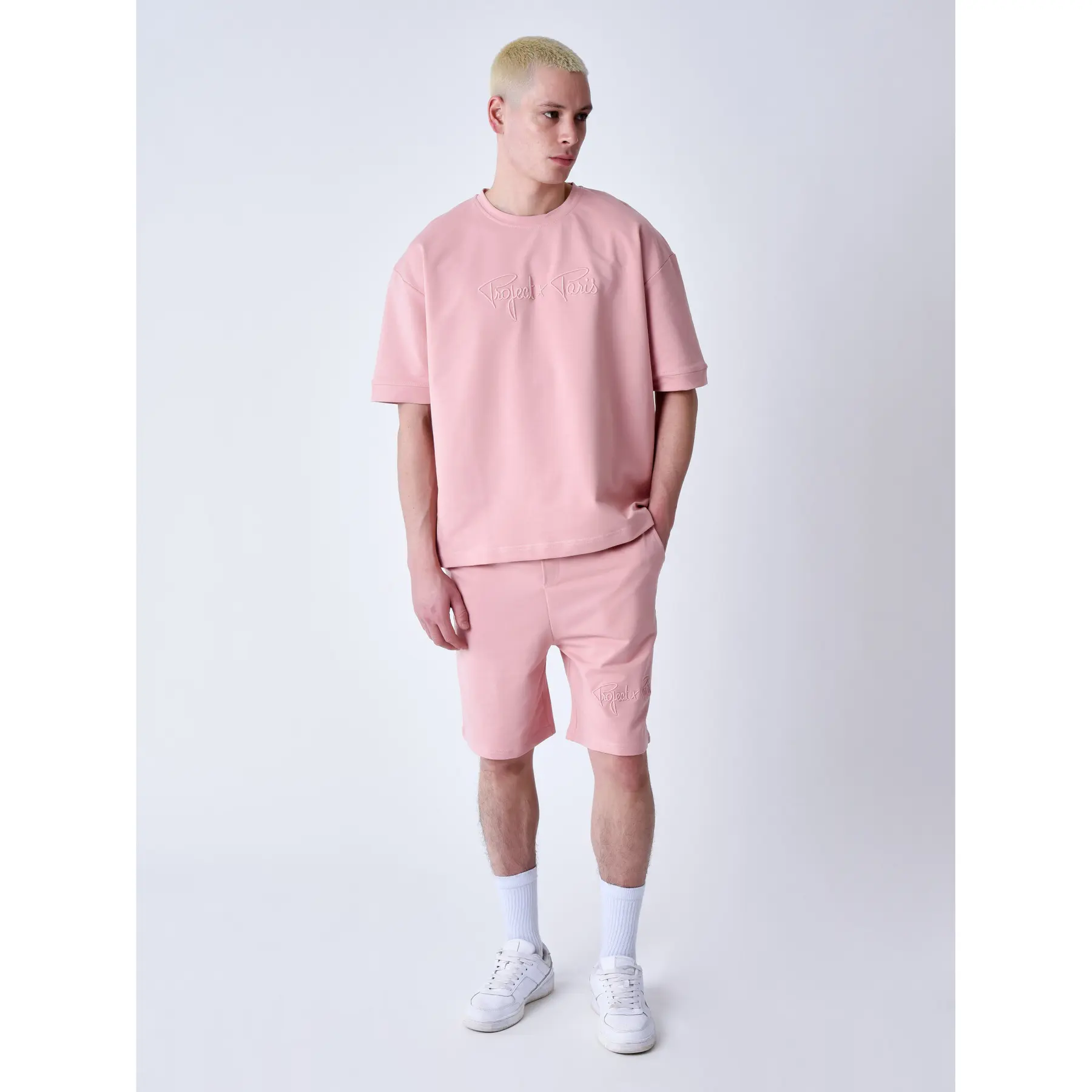 Klassisches T-Shirt mit Full-Logo-Stickerei Project X Paris