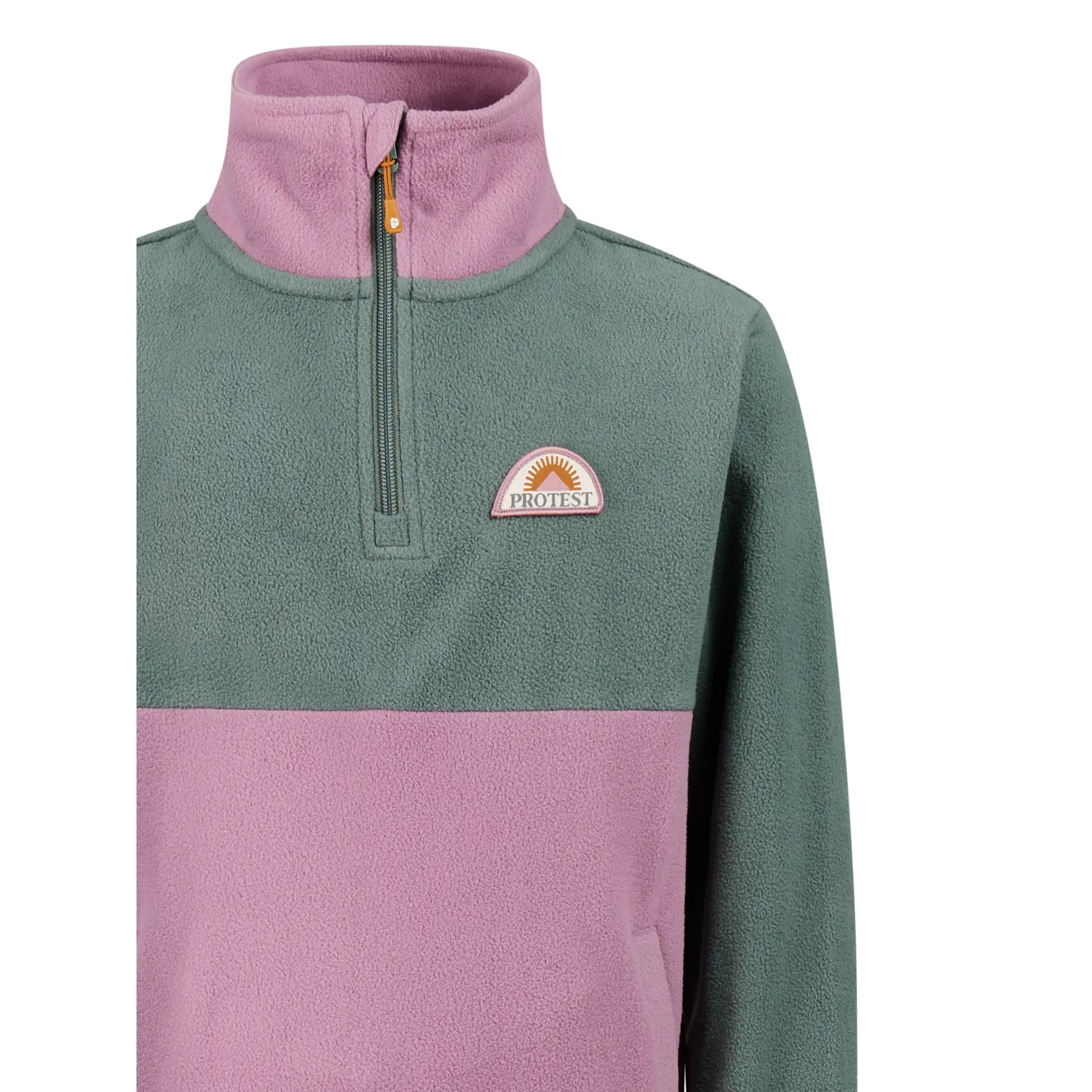 Fleece 1/4 Reißverschluss Mädchen Protest Ziv