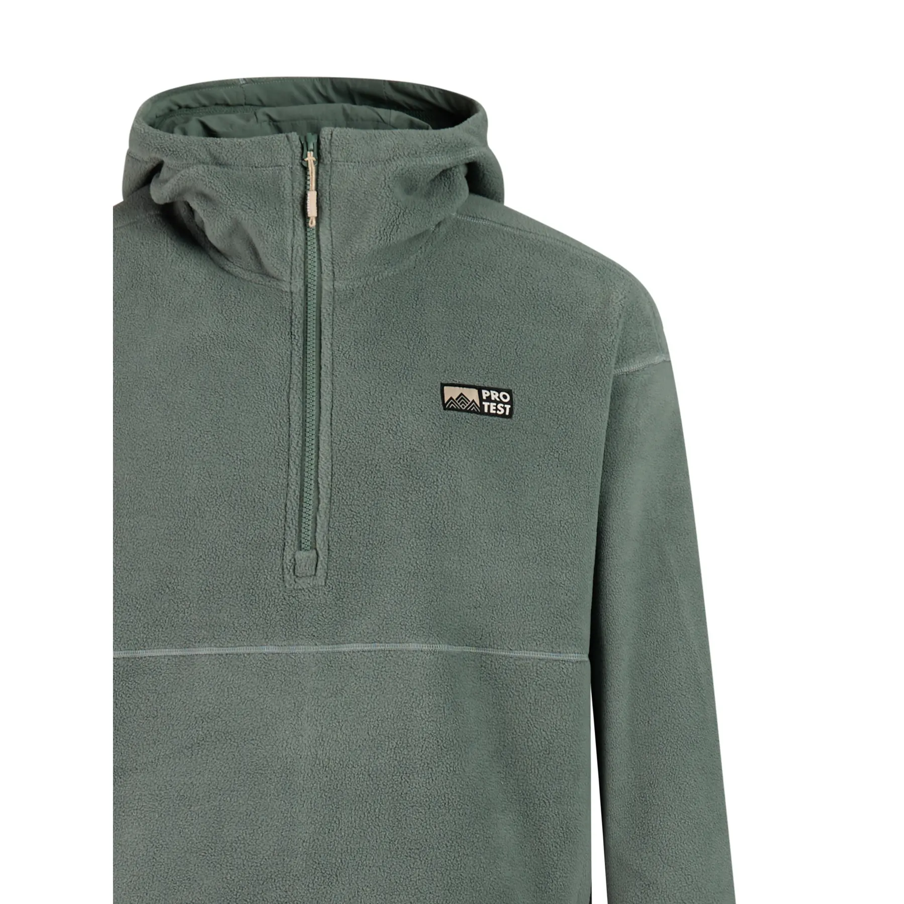 Protest PRTBright - Hoodie Heren - Loose fit - 1/4 rits - Capuchon - Fleece