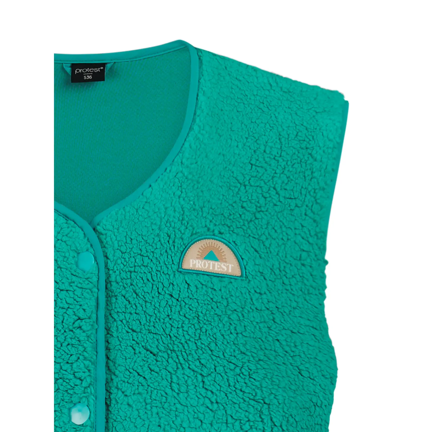 Protest PRTTosha - Bodywarmer Dames - Teddy - Drukknopen