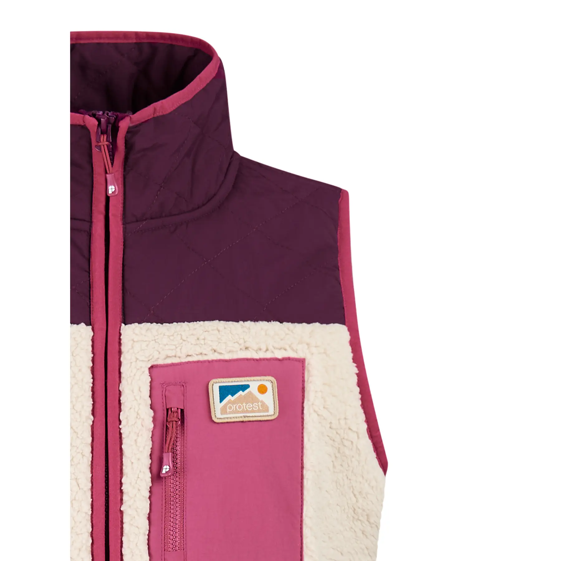 Protest PRTWeeton - Bodywarmer Dames - Teddy - Rits