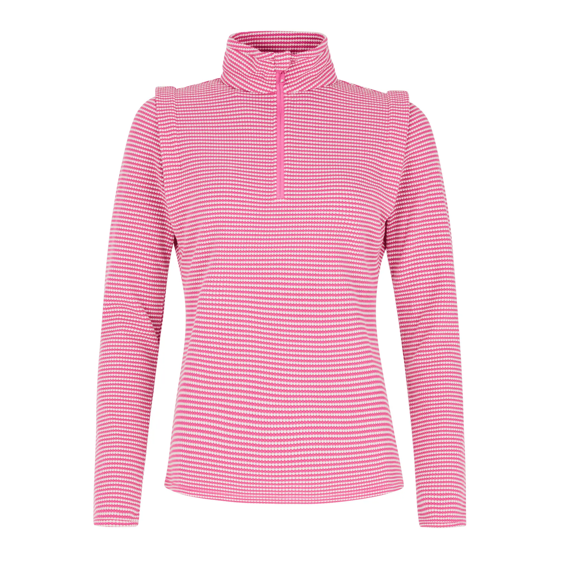 Damen Pulli 1/4 Reißverschluss Protest Ivory