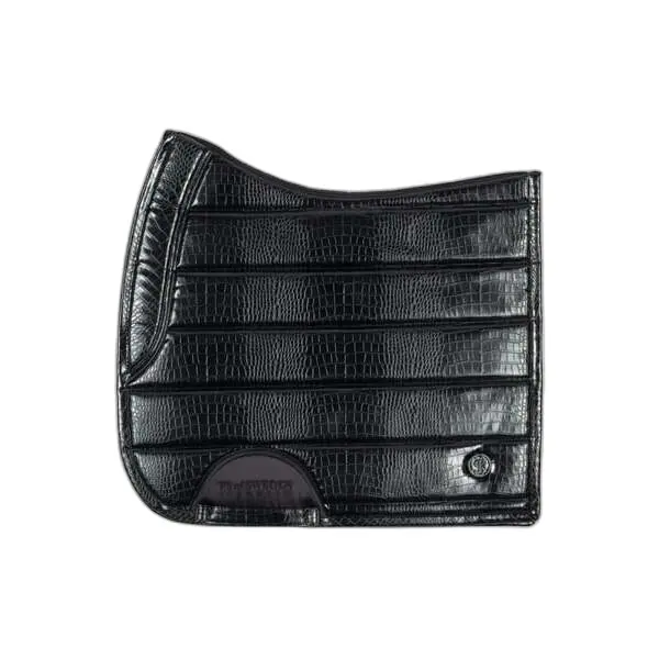 Ps Of Sweden Noir Pu Saddle Pad For Horse Croco