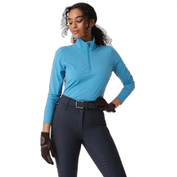 Meilleurs prix pour Baselayer équitation manches longues 1/4 zip femme PS of Sweden Toska