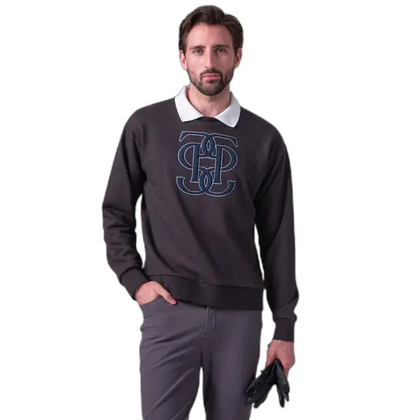 Ps Of Sweden Gris Sweatshirt Carl Monogram
