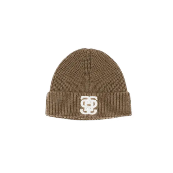 Ps Of Sweden Unisex Marron Bonnet Lou Felt Monogram