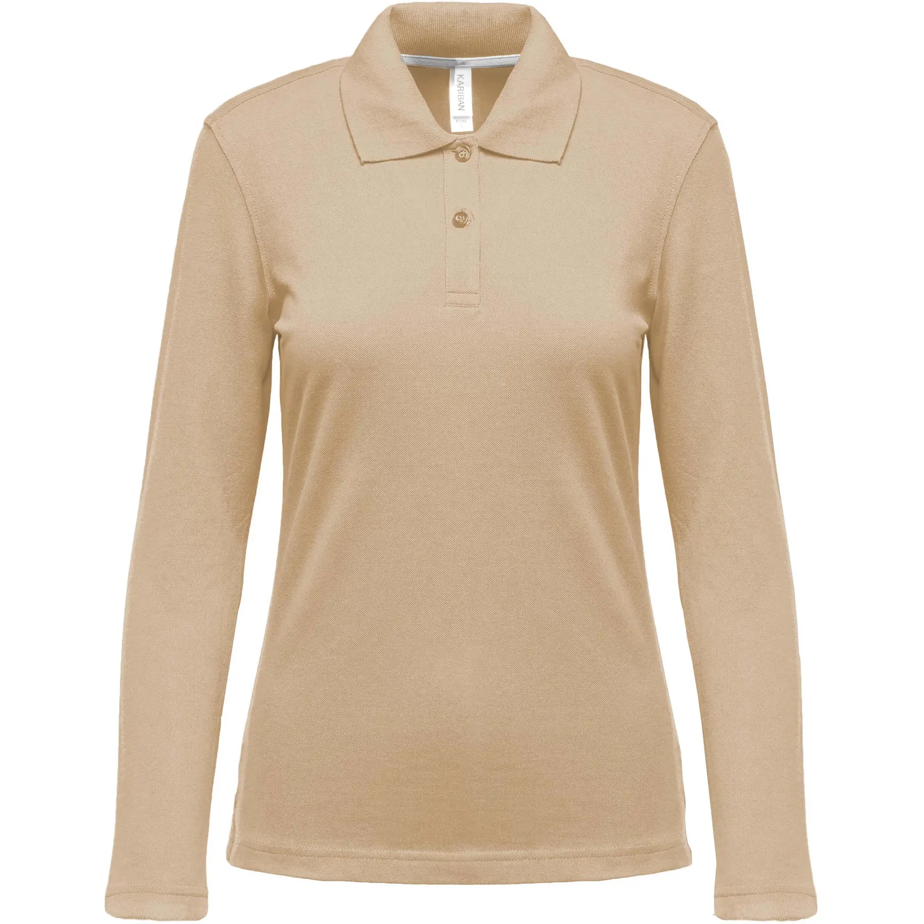 Langarm-Poloshirt Für Frauen Kariban