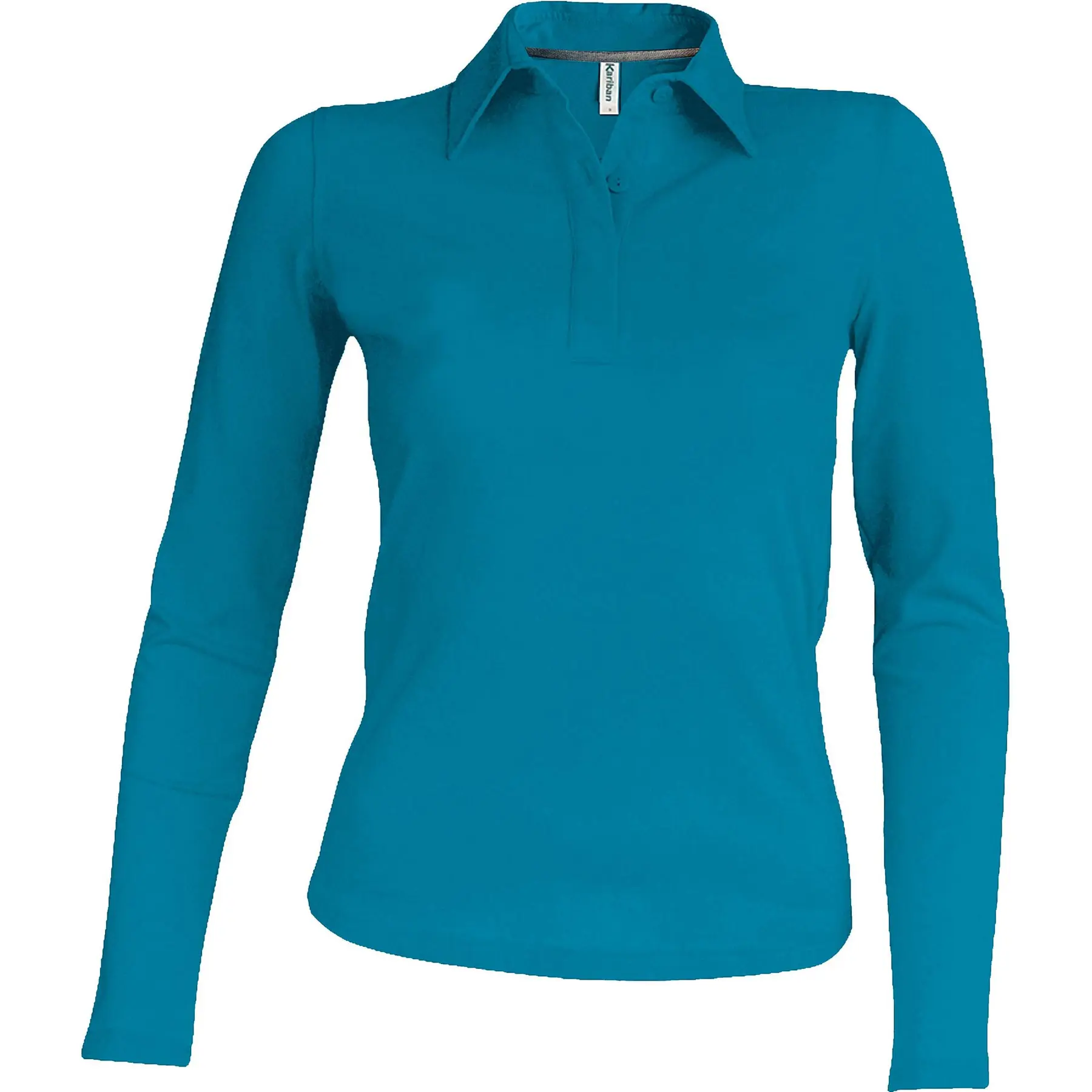 Kariban Women's Bleu Long-Sleeve Polo