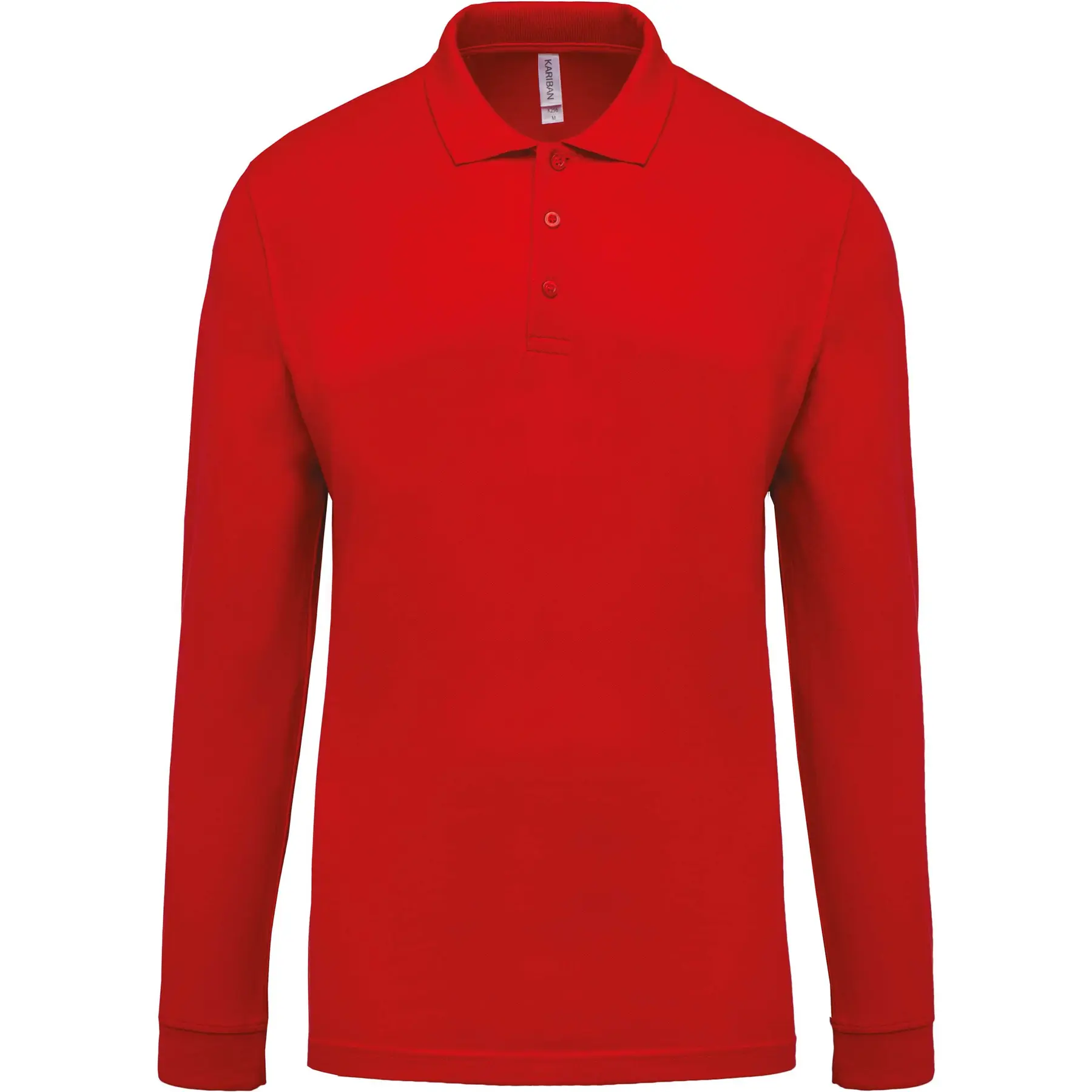 Langärmeliges Polo-Shirt Kariban Piqué