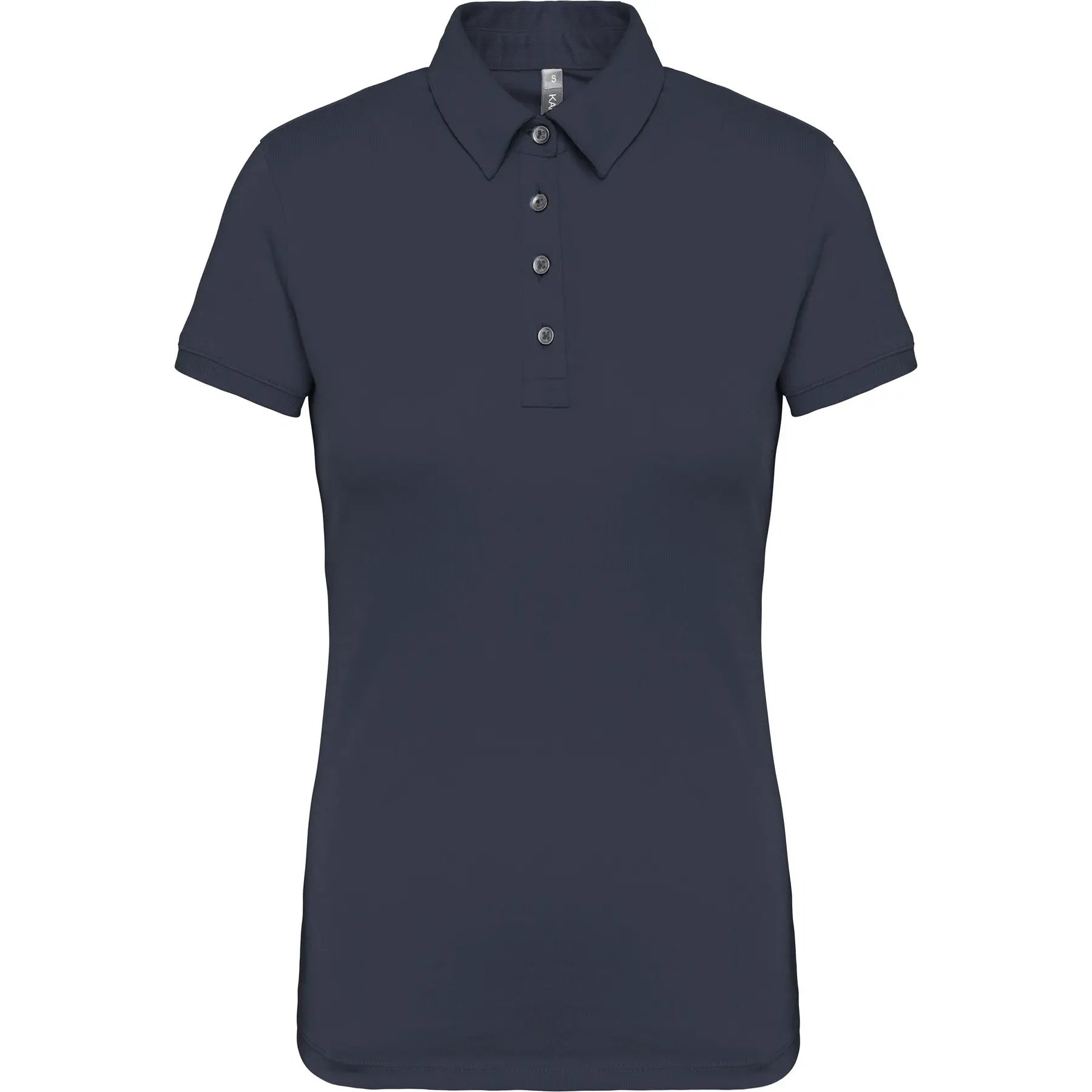 Damen Polo mit kurzen Ärmeln Kariban Jersey